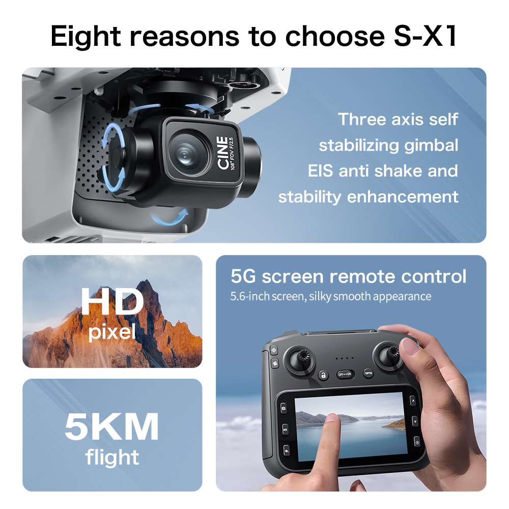 トップディール S-X1 MAX GPSドローン 3軸ジンバ - Drone Kit With Camera のレビューと価格